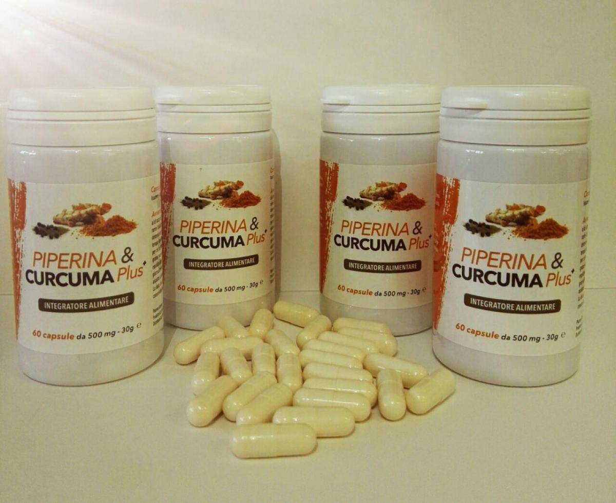 Piperina e Curcuma plus